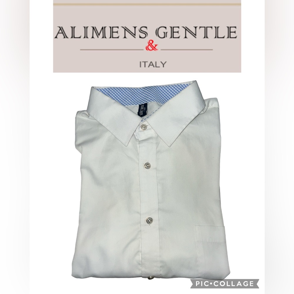 Alimens & Gentle White Dress Shirt for Men